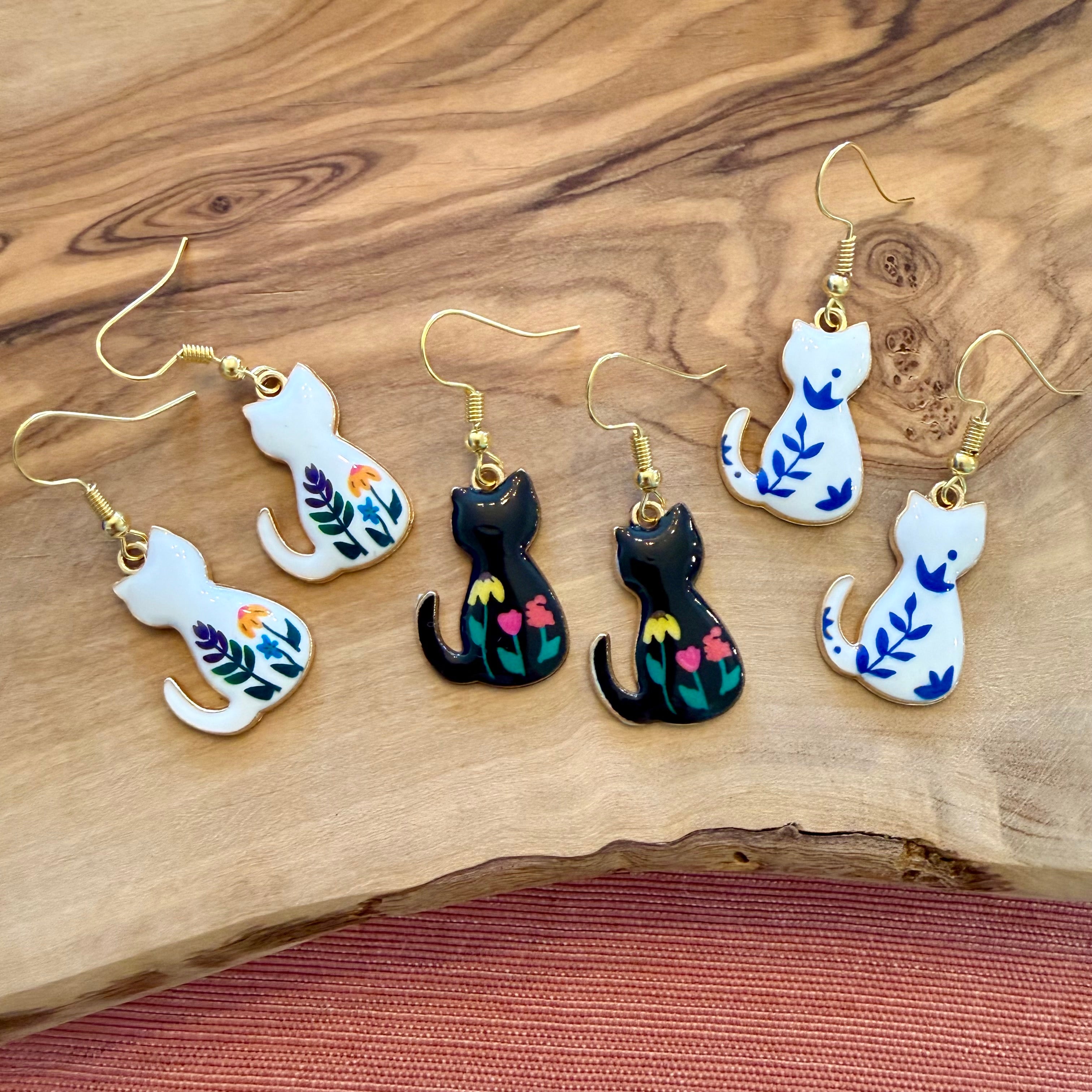 Floral Cat Trio Set