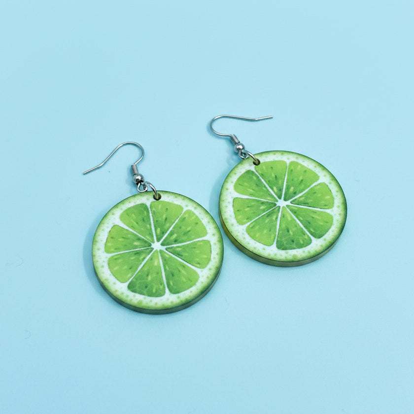 Lime Slice Earring