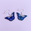 Purple Butterfly Earring