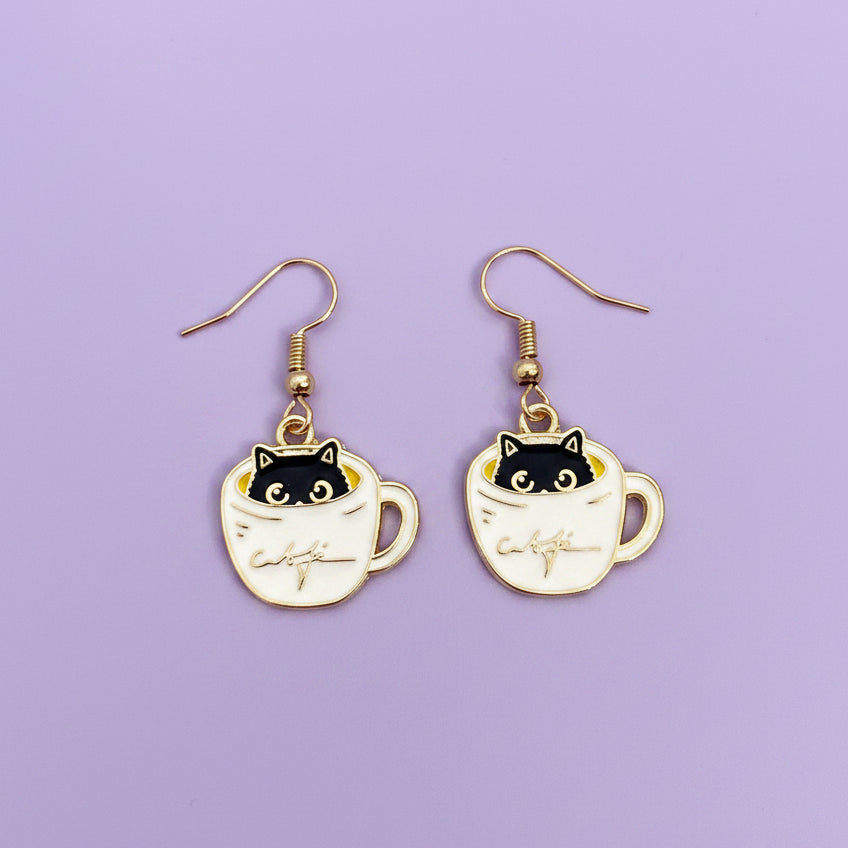 Kitty Cafe Earring