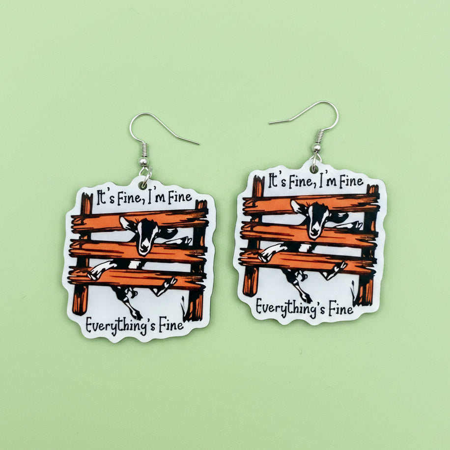 I'm Fine Earrings