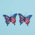 Red, White and Blue Butterfly Earring