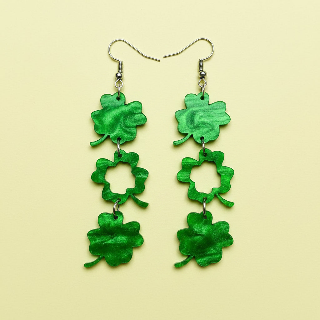 Shamrock Cutout Dangle