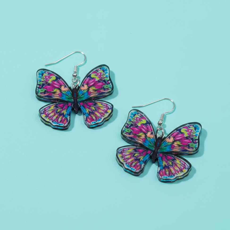 Vibrant Butterfly Earring