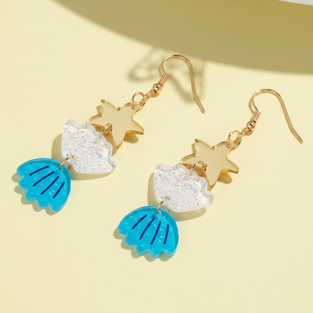 Shiny Shells Earring