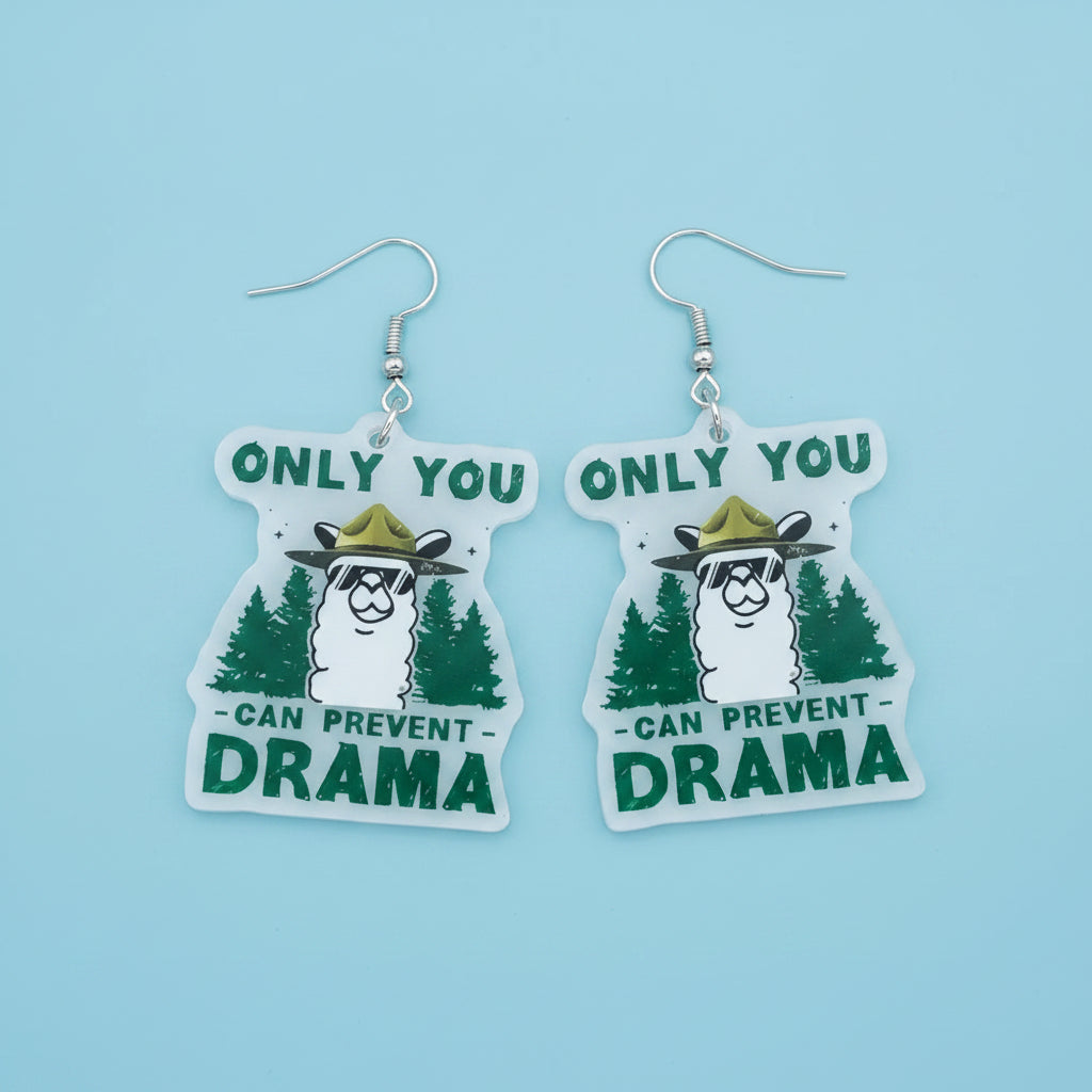 Drama Llama Earring